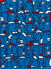 Fast Form Manifest by Thierry Noir, 2016, Screenprint in colours, on Somerset paper, the full sheet, sold Dec 2024