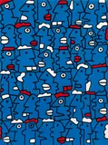 Thierry Noir, Fast Form Manifest, 2016, Screenprint in colours, on Somerset paper, the full sheet