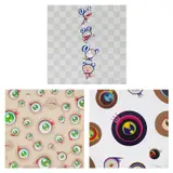 Takashi Murakami, DOB Totem Pole; Jellyfish Eyes Cream; and Jellyfish Eyes - White 1