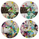 Kansei: Kōrin Gold; Kansei (The Voice of the Mountain Stream); With Reverence, I Lay Myself Before You - Kōrin - Chrysanthemum; and Kansei: Abstraction by Takashi Murakami, 2009; 2007; 2009 and 2010 respectively, Four offset lithographs in colours, on smooth wove paper, the full sheets, sold Dec 2024