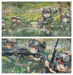 Mr., Starting Over; and It's Still a Young Team, 2008, Two offset lithographs in colours, on smooth wove paper, the full sheets