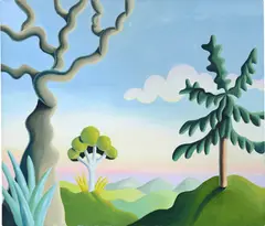 Daisy Dodd-Noble, Oak and Baby Spruce, 2022, oil on linen
