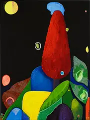 Glendon Cordell, Out of This World, 2019, acrylic on canvas