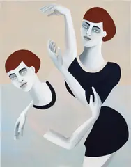 État d'âme by Rebecca Brodskis, 2021, oil on linen, sold Apr 2024