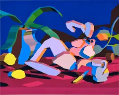 Jonathan Chapline, Still Life IV, 2018, acrylic on paper