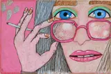 Brian Calvin, Untitled, 2018, coloured pencil and marker on paper