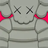 Kaws, WHAT PARTY (GREY), 2020, silkscreen on paper
