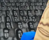 Gao Hang, An Asian Who is Shocked, 2021, oil on canvas