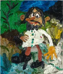 EL PASEO DE LEÓN TOLSTÓI by Matías Sánchez, 2020, oil on canvas, sold Apr 2024