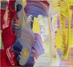 Josh Jefferson, Into Heavy, 2021, acrylic and flashe on canvas