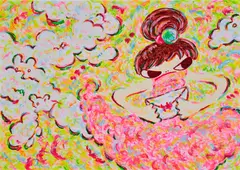 Untitled by Ayako Rokkaku, silkscreen on paper, sold Apr 2024