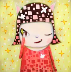 Nikki, Untitled, 2021, mixed media on canvas