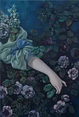 Jesse Mockrin, The Timid Lover, 2016, oil on canvas