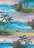 Neil Raitt, Sunset Tide, 2020, acrylic, gouache and watercolour on paper