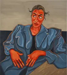 Ania Hobson, The Devil On My Shoulder, 2022, oil on canvas