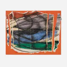 Yvonne Thomas, Untitled, 1975, acrylic, charcoal and paper collage on paper