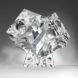Jacques Schnier, Love of Two Cubes II, 1977, carved crystal acrylic