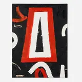 Open Black by Emerson Woelffer, 1995, oil and acrylic on canvas, sold Nov 2024