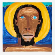 Frederick J. Brown, Portrait of Christ, 1982, oil on linen