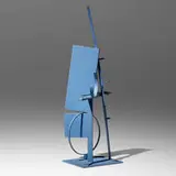 Fletcher Benton, Steel Watercolor Maquette No. 56