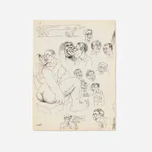 Robert Crumb, Untitled (Good Neighbor), c. 1965, ink on paper