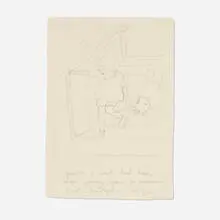 Karen Finley, Untitled (from the Winnie the Pooh series), 1996, graphite on paper