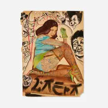 Dr Lakra, Untitled (Lightening), c. 2003, ink and pastel on paper
