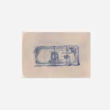 Robert Kulicke, Bill, 1961, watercolor and ink on paper