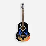 PONI, Untitled, 2020, acrylic on acoustic guitar