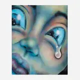 Larissa De Jesús Negrón, You're Not Who You Used To Be, 2023, acrylic, pastel, spray paint on canvas