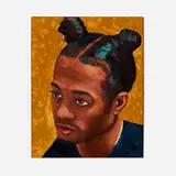 Raelis Vasquez, Portrait of Seth, 2020, oil and acrylic on canvas