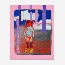 Veronica Fernandez, Blue Flame, 2021, oil on linen