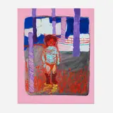 Veronica Fernandez, Blue Flame, 2021, oil on linen