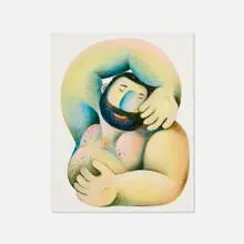 Carlos Rodríguez, Chromatic Man #9, 2021, oil on canvas
