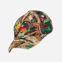 Erick Medel, Rooster Hat, 2020, rhinestones and polyester thread on vinyl