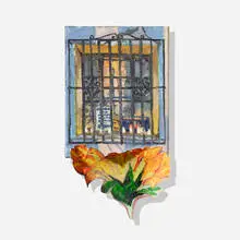 Kiara Aileen Machado, Flores para Ti, 2022, oil on canvas