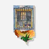 Kiara Aileen Machado, Flores para Ti, 2022, oil on canvas
