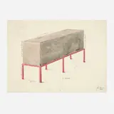 Los Carpinteros, Dos toneladas, 2000, watercolor on paper
