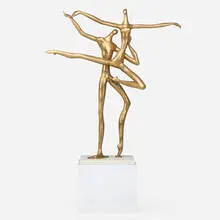 Manuel Carbonell, Two Dancers, bronze, marble