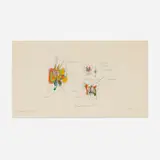 Enrique Castro-Cid, Camulo solitario, 1963, graphite and colored pencil on paper