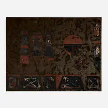 Jorge Damiani, BXII, 1962, mixed media on panel