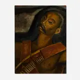 Death Mask of Zapata by Carlos Orozco Romero, 1936, ink, watercolor, and gouache on paper, sold Oct 2024