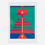 Rubem Valentim, Emblema logotipo poético, c. 1974, screenprint in colors