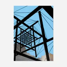 Kenneth Snelson, Untitled, 1971, screenprint in colors