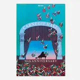 Milton Glaser, Carnegie Hall 90th Anniversary poster, 1981, offset lithograph in colors laid to cardstock