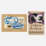 Georges Braque, Two exhibition posters, lithograph in colors; lithograph in colors on Arches