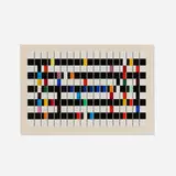 Yaacov Agam, One and Another IV, 1977, screenprint in colors on Arches