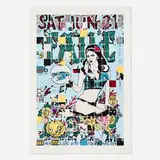 Faile, Live Brighton Beach, 2010, 18-color screenprint on Coventry cotton rag