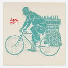 Evan Hecox, Distrito Federal, 2007, 2-color woodcut print on Mulberry paper