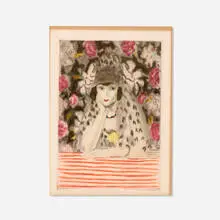 Henri Matisse by Jacques Villon, Espagnole à la Mantille, 1925, etching and aquatint in colors